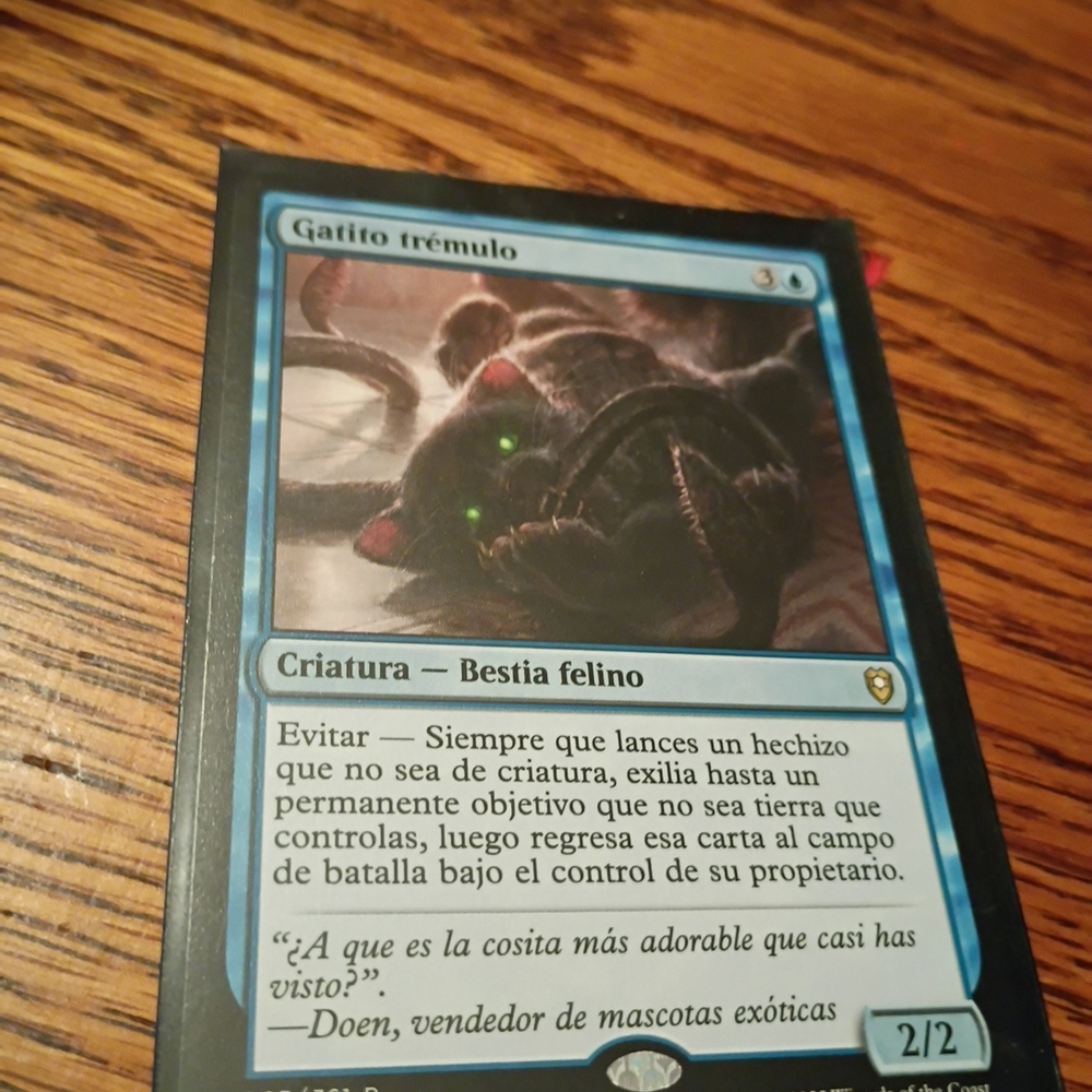 Blue and Black Card